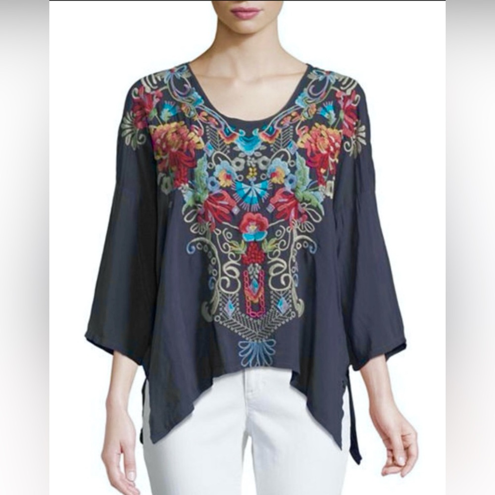 LN $220 WOMENS SMALL MEDIUM LARGE XL (bust 48”) JOHNNY WAS VALERIA SHIRT